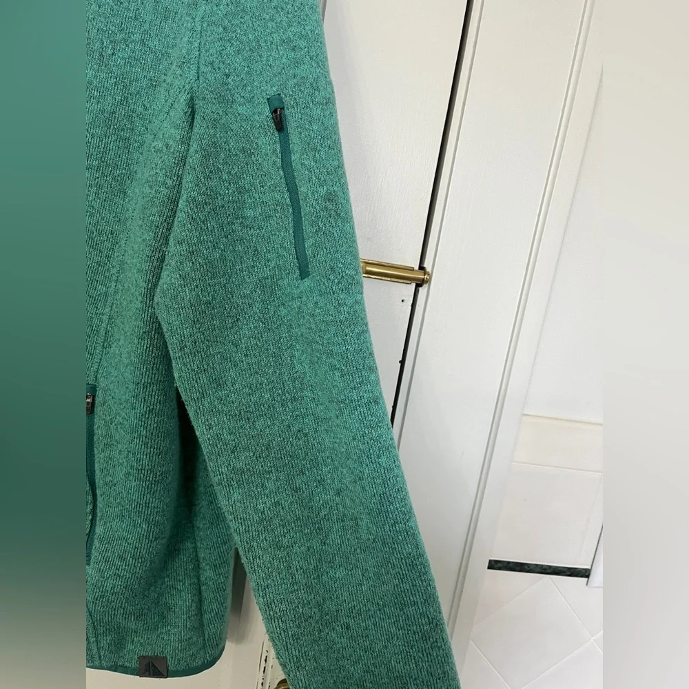 Knit zip-up cardigan by LL Bean, XL